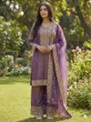 Jf 040 Pure Fendy Silk With Heavy Embroidery Sequence Work Readymade Suits Online Wholesale